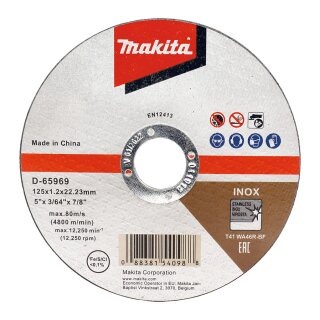 Makita D-65969-12 Trennscheibe 125x1.2mm INOX