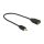 Kabel High Speed HDMI mit Ethernet – HDMI Micro-D Stecker > HDMI-A Buchse 3D 4K 20 cm