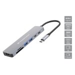 CONCEPTRONIC 7-1 Dock USB-C->HDMI/USB-C/2xUSB-A/+ 25cm gr