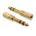 Adapter Klinke 6,35 mm Stecker > 3,5 mm Buchse 3 Pin Metall