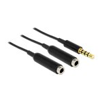 Kabel Audio Splitter Klinkenstecker 3,5 mm 4 Pin > 2 x...