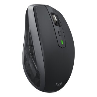 Logitech MX Anywhere 2S Mouse laser 7 buttons wireless 2.4 GHz Bluetooth 4.0 LE USB Unifying receiver graphite