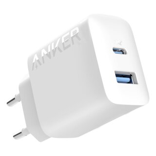Anker 312 Charger 20W 1 x USB-C 1 x USB-A white