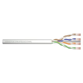 DIGITUS CAT 6A U/UTP Twisted Pair Roh-Patchkabel,305m,grau