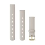 Garmin Ersatzarmband 18mm Silikon Beige/Hellgold 110-195 mm
