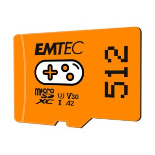 CARD Emtec m512GB UHS I U3 V30 A2 Gaming Orange