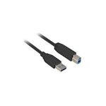 Kabel USB 3.0 StA-StB 2.0m schwarz