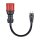go-e Adapter fr Gemini flex 22 kW, CEE rot Drehstrom 32A > Haushaltssteckdose (schwarz, 30cm)