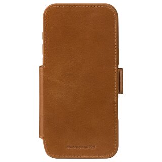 dbramante1928 Copenhagen - Flip-Hlle fr Mobiltelefon - genarbtes Leder - Hellbraun - fr Apple iPhone 17 Pro Max