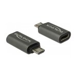 DELOCK Adapter USB 2.0 Micro-B Stecker zu USB Type-C 2.0...