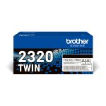 Brother Toner TN-2320TWIN Schwarz 2er Pack bis zu 2.600...