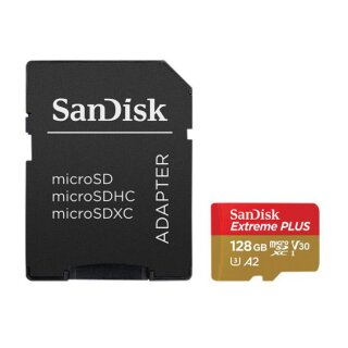 CARD 128GB SanDisk Extreme PLUS microSDXC 200MB/s +Adapter