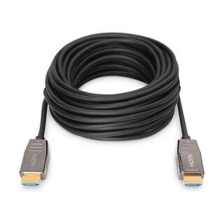 DIGITUS HDMI AOC Hybrid Glasfaserkabel UHD 8K 10m schwarz