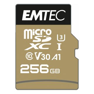 CARD Emtec m256GB UHS-I U3 V30 A1 SpeedIN Pro + Adapter