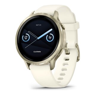 Garmin Venu 4 41mm Silikon-Armb. beige/lunargold/bo