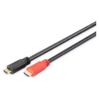 DIGITUS HDMI High Speed Anschlusskabel,mit Verstärker,30m,sw