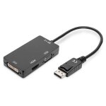DIGITUS DisplayPortkonverterkabel DP->HDMI+DVI+VGA 0.2m
