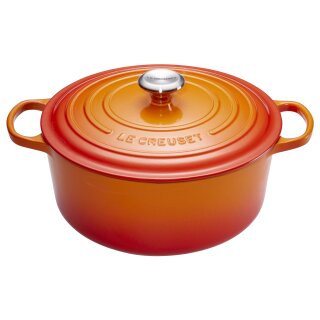 Le Creuset Signature Bräter rund 20 cm ofenrot