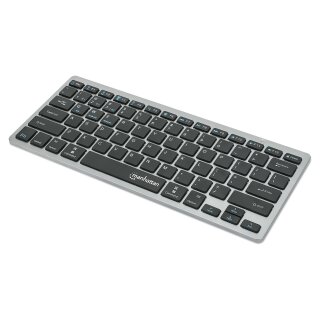 MANHATTAN Slim Funktastatur anthrazit Bluetooth 3.0/2.4GHz