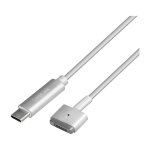 Logilink USB-C Ladekabel zu Apple Mag Safe 2charg. 1,8m,silb