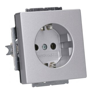 BUSCH JAEGER BJ 20EUC-83 Steckdosen-Einsatz future linear alusilber