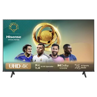 139,0cm/55" (3840x2160) Hisense 55E6NT 16:9 DLED 60Hz HDMI USB WLAN Bluetooth HDR10+ Speaker Black