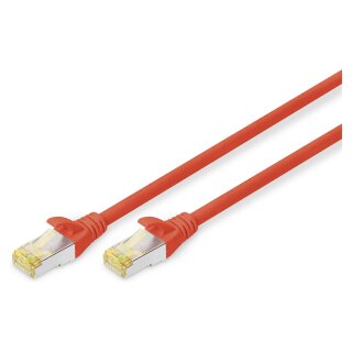 DIGITUS CAT 6A S/FTP Patchkabel, 2m, rot
