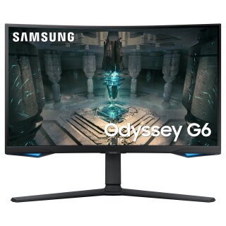 68,6cm/27 (2560x1440) Samsung Odyssey G6 S27BG650EU 16:9 1ms 2xHDMI DisplayPort VESA Pivot Speaker QHD 240Hz Curved Gaming Black