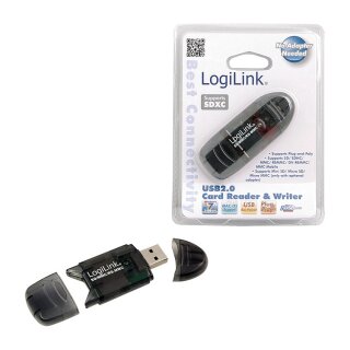 LogiLink CR0007 USB 2.0 SD/MicroSD/MMC/RS-MMC Kartenleser