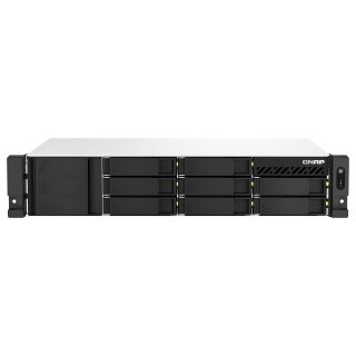 QNAP TS-864eU-8G 2U 8-bay short depth 30,48cm 12Zoll rackmount NAS Intel Celeron N5095 quad-core 8GB 8x3.5/2.5 SATA 1x300W PSU