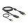 DELOCK HDMI M DisplayPort M 4K cable 2m powered by USB A M black