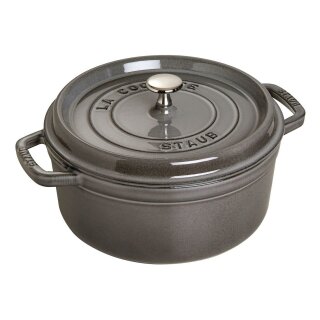 Staub La Cocotte 24cm rund Graphit-grau.Gusseisen