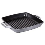 Staub Grillpfanne induktion quadratisch 28cm Graphit-grau