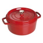 Staub La Cocotte 26cm rund. Kirsch-rot. Gusseisen