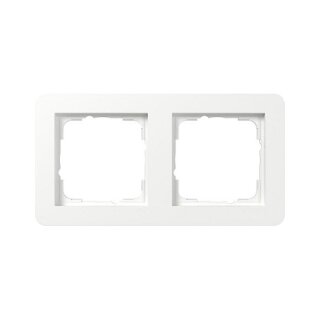 GIRA 0212150 Abdeckrahmen 2f Gira E1 Reinwei