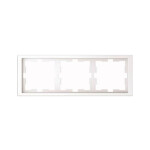 MERTEN 3-fach Steckdosenrahmen weiß 22.3 x 8.1 cm
