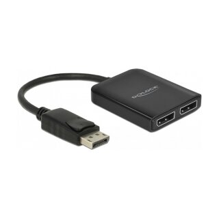 DisplayPort 1.4 Splitter 1 x DisplayPort zu 2 x DisplayPort MST