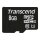 CARD microSD Card 8GB Transcend SDHC UHS1 (ohne Adapter)