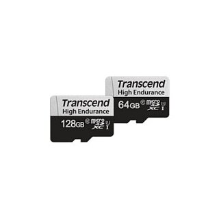 CARD microSD Card 64GB Transcend SDXC USD350V w/Adapter