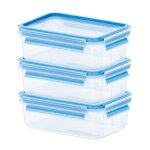 Emsa CLIP & CLOSE 2.0. 3er Set. 0.55 l gestapelt