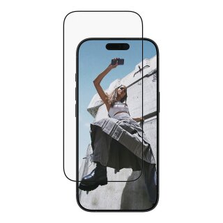 Panzerglass SAFE. by PanzerGlass Screen Protector w. Black Frame iPhone 17 | iPhone 16 Pro | Ultra-Wide Fit w. EasyAligner