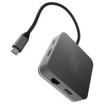 Green Cell AK61 USB-C HUB 6-Port 3xUSB 3.0; USB-C; HDMI;...