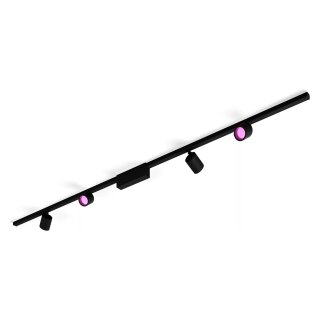 Philips Hue Perifo Basis-Set Deckenleuchte 4 Spots Schwarz