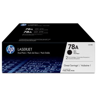 HP 78A original LaserJet Toner cartridge CE278AD black standard capacity 2.100 pages 2-pack