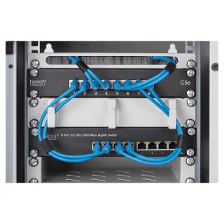 DIGITUS Switch 8-Port Gigabit Unmanaged schwarz