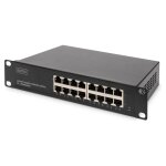 DIGITUS Switch 16-Port Gigabit 10" Unmanaged schwarz