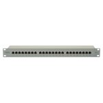 DIGITUS Patchpanel 1HE 24-Port Cat5e geschirmt grau
