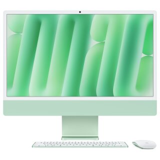 Apple 24-inch iMac with Retina 4.5K display: Apple M4 chip with 10-core CPU and 10-core GPU, 16GB, 512GB SSD - Green