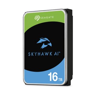 SEAGATE Surveillance Video Optimized AI Skyhawk 16TB HDD SATA 6Gb/s 512MB cache 3.5inch CMR Helium