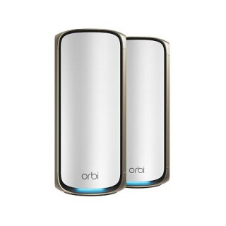 NETGEAR Orbi 970 series Quad-Band WiFi 7 Mesh System White 27Gbps 2 pieces 1year